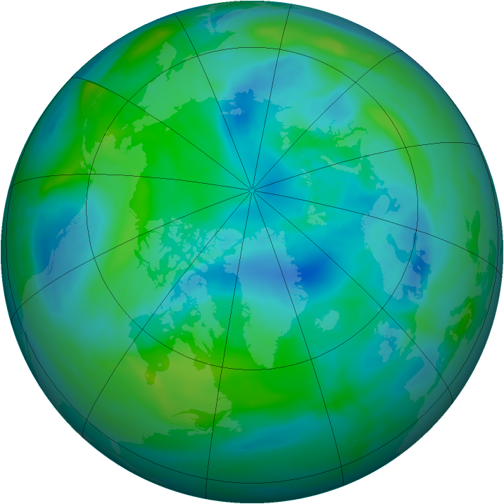 Arctic ozone map for 26 September 2006